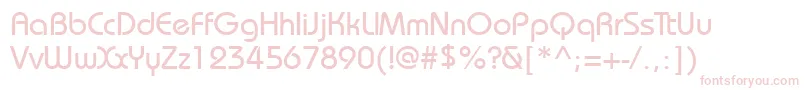 Bauhausett Font – Pink Fonts on White Background