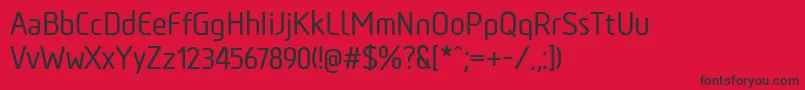 TadaoMedium Font – Black Fonts on Red Background