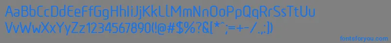 TadaoMedium Font – Blue Fonts on Gray Background