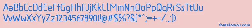 TadaoMedium Font – Blue Fonts on Pink Background