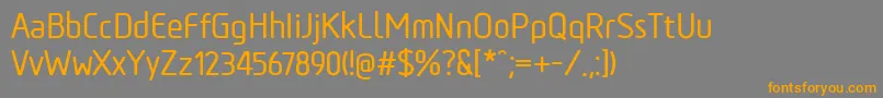 TadaoMedium Font – Orange Fonts on Gray Background