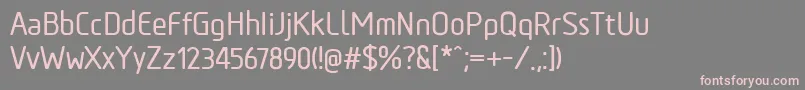 Шрифт TadaoMedium – розовые шрифты на сером фоне