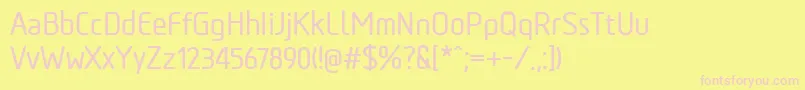More about TadaoMedium Font TadaoMedium Font – Pink Fonts on Yellow Background
