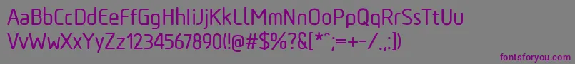 TadaoMedium Font – Purple Fonts on Gray Background