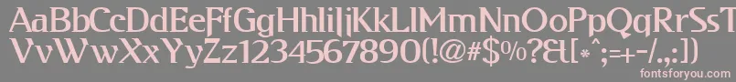 Kabog Font – Pink Fonts on Gray Background