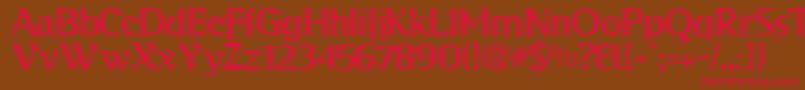 Kabog Font – Red Fonts on Brown Background