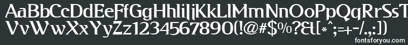 Kabog Font – White Fonts on Black Background