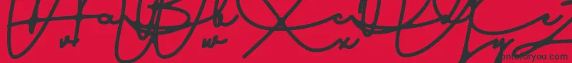 Czcionka Austinsigns – czarne czcionki na czerwonym tle