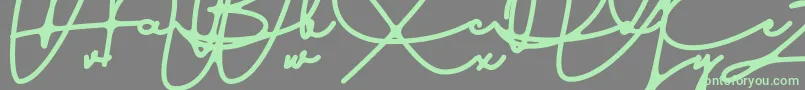 Austinsigns Font – Green Fonts on Gray Background