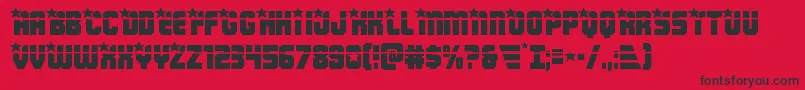 Armyrangerslaser Font – Black Fonts on Red Background