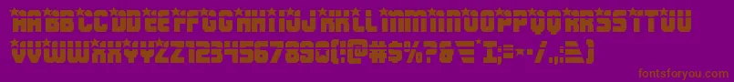 Armyrangerslaser Font – Brown Fonts on Purple Background