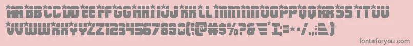 Armyrangerslaser Font – Gray Fonts on Pink Background