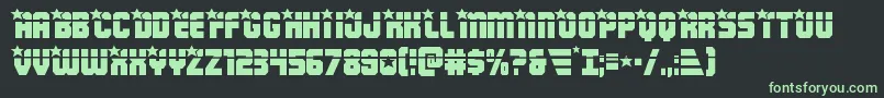 Armyrangerslaser Font – Green Fonts on Black Background