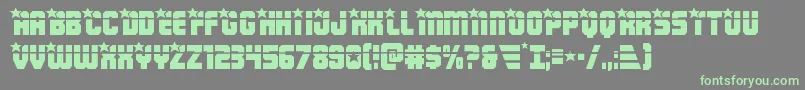 Armyrangerslaser Font – Green Fonts on Gray Background