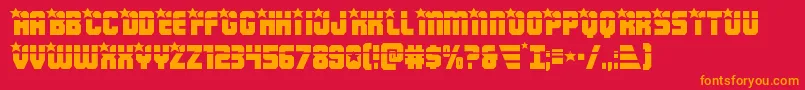 Armyrangerslaser Font – Orange Fonts on Red Background