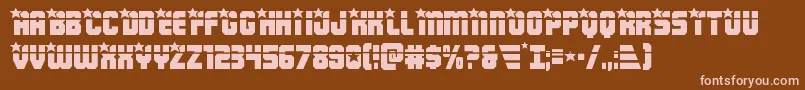 Armyrangerslaser Font – Pink Fonts on Brown Background