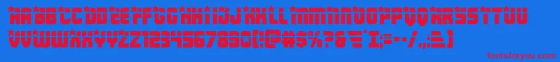 Armyrangerslaser Font – Red Fonts on Blue Background