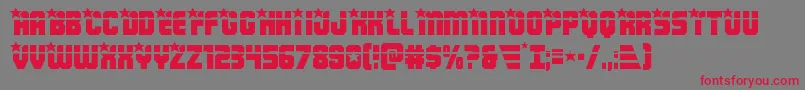 Armyrangerslaser Font – Red Fonts on Gray Background