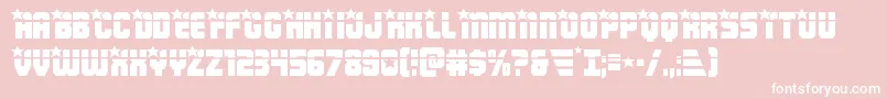 Armyrangerslaser Font – White Fonts on Pink Background