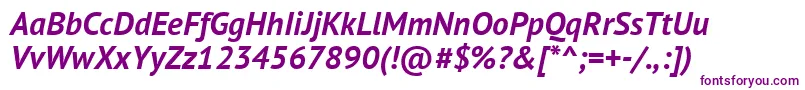 Pts76fW Font – Purple Fonts on White Background