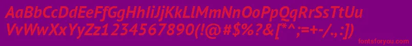 More about Pts76fW Font Pts76fW Font – Red Fonts on Purple Background