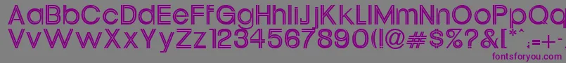 Uptight Font – Purple Fonts on Gray Background