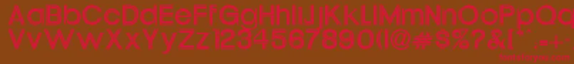 Uptight Font – Red Fonts on Brown Background
