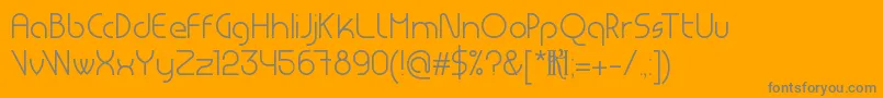 MsdLight Font – Gray Fonts on Orange Background