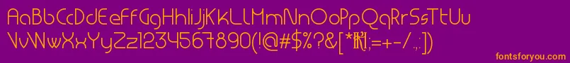Шрифт MsdLight – оранжевые шрифты на фиолетовом фоне