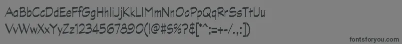 GraphitestdNarrow-Schriftart – Schwarze Schriften auf grauem Hintergrund