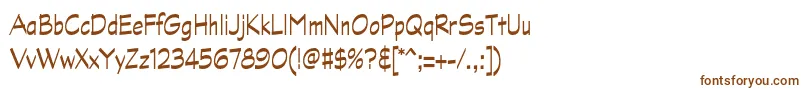 Шрифт GraphitestdNarrow – коричневые шрифты на белом фоне