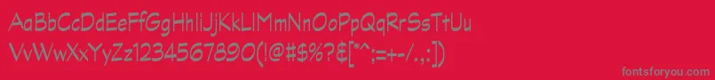 GraphitestdNarrow Font – Gray Fonts on Red Background