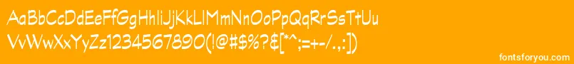 GraphitestdNarrow Font – White Fonts on Orange Background