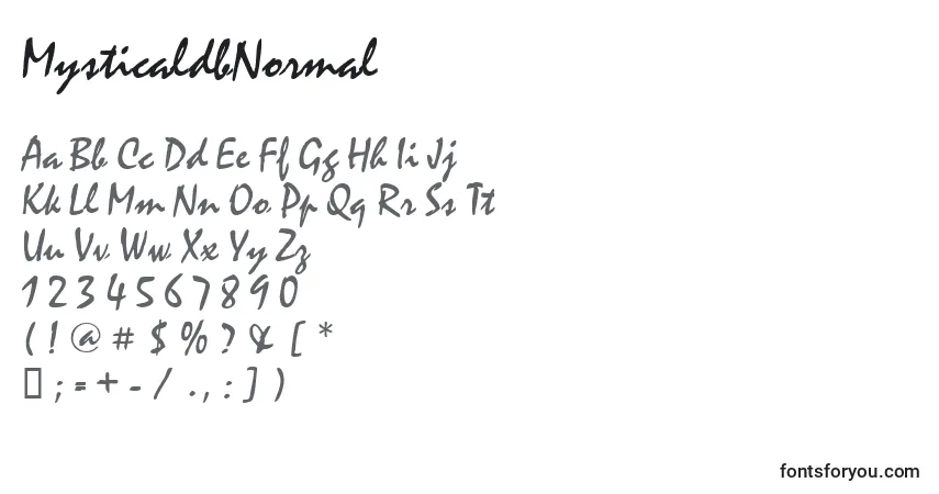 MysticaldbNormal Font – alphabet, numbers, special characters
