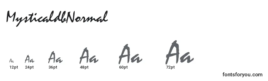 MysticaldbNormal Font Sizes