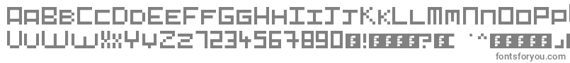 fuente Pixelart – Fuentes Grises Sobre Fondo Blanco