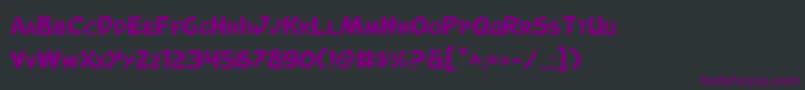 PandemoniousPuffery Font – Purple Fonts on Black Background