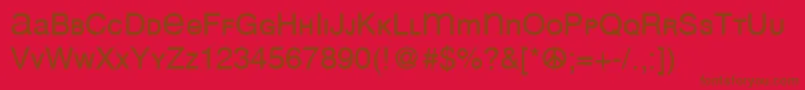 Подробнее о шрифте Mean26Sans Шрифт Mean26Sans – коричневые шрифты на красном фоне
