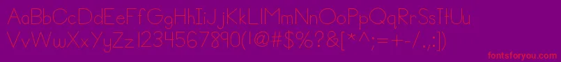 Helloannie Font – Red Fonts on Purple Background
