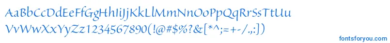 SanvitoproDisp-Schriftart – Blaue Schriften