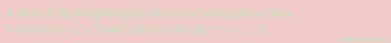 SanvitoproDisp Font – Green Fonts on Pink Background