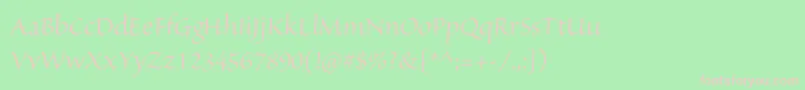SanvitoproDisp-Schriftart – Rosa Schriften auf grünem Hintergrund