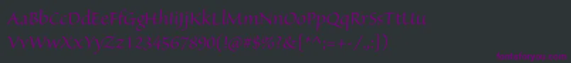 SanvitoproDisp Font – Purple Fonts on Black Background
