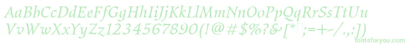 ElysiumBookItalicPlain Font – Green Fonts