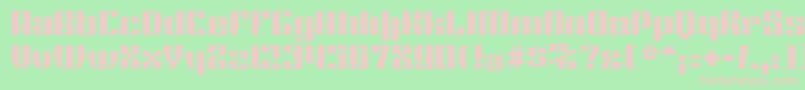 Coggerstariqa Font – Pink Fonts on Green Background