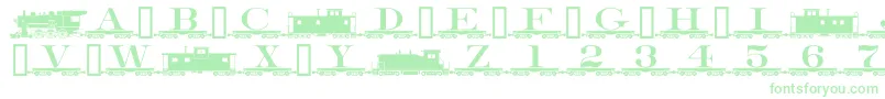 Alphabettrain Font – Green Fonts