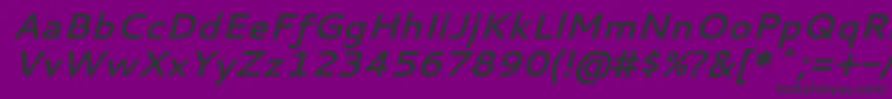 フォントCantarellBoldOblique – 紫の背景に黒い文字