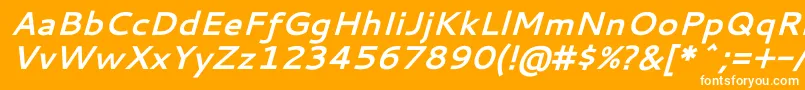 CantarellBoldOblique Font – White Fonts on Orange Background