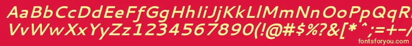 CantarellBoldOblique Font – Yellow Fonts on Red Background