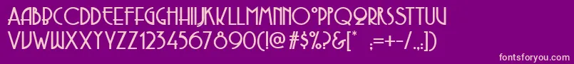 CopaseticNf Font – Pink Fonts on Purple Background